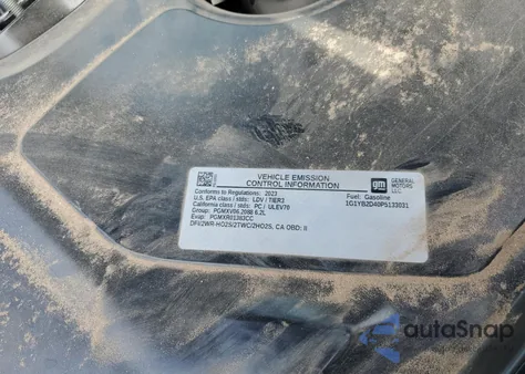 2023 Chevrolet Corvette Stingray 2Lt from USA, damaged, VIN 1G1YB2D40P5133031